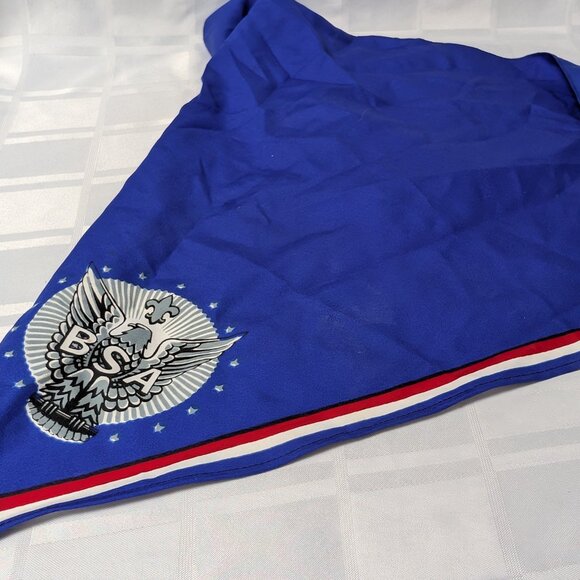 BOY SCOUTS OF AMERICA BSA NECKERCHIEF SCOUT UNIFORM WEAR BLUE RED WHITE AMERICAN - Picture 9 of 11
